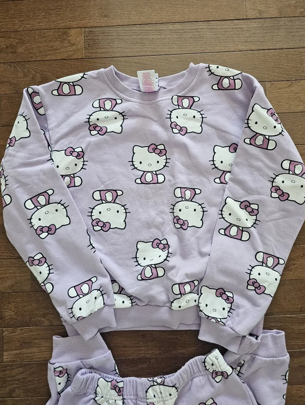 HEĹLO KITTY Girls 8/10 Sweat Shirt & Pant Set, Sweatsuit